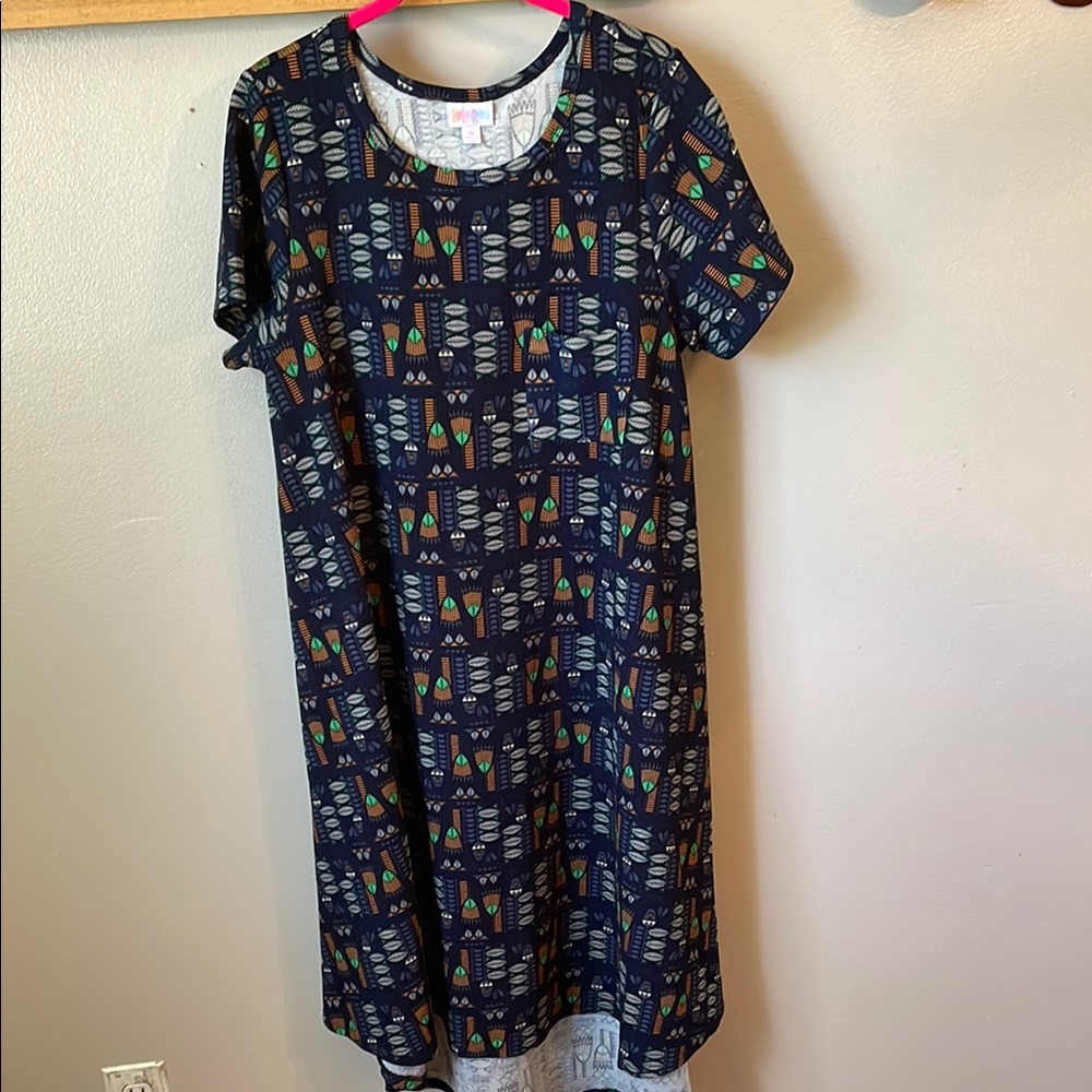 LuLaRoe Multicolor Patterned Dress